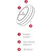 Swissten S-Grip M10 universalus automobilio skydelio laikiklis su magnetu prietaisams