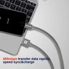 „Swissten MFI Textile Fast Charge 3A Lightning“ duomenų ir įkrovimo laidas, 2 m