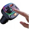 FM siųstuvas „Swissten RGB Bluetooth FM“ siųstuvas, 2x USB / USB-C