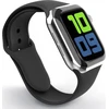 Swissten Išmaniojo laikrodžio Apple 1/2/3/4/5/6/SE silikoninis dirželis, Juodos spalvos, 42/44mm