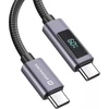 „Swissten“ LCD kabelis USB-C / USB-C 1 m