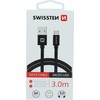 Swissten Textile Quick Charge Universalus Micro USB duomenų ir įkrovimo kabelis 3m