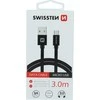 Swissten Textile Quick Charge Universalus Micro USB duomenų ir įkrovimo kabelis 3m