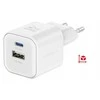 Swissten kelioninis įkroviklis GaN USB-C 20W PD / USB-A 18W QC