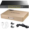 Šakotuvas Komutatorius - CUDY GS2028PS4-400W 24-Portų Gigabit L2 Valdomas PoE+ 400W 4x Gigabit Kombinuoti Prievadai
