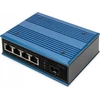 Šakotuvas DIGITUS Switch Ind. 4-Port 10/100 30W PoE Nevaldoma mėlyna