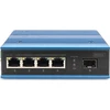 Šakotuvas DIGITUS Switch Ind. 4-Port 10/100 30W PoE Nevaldoma mėlyna