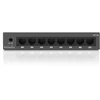 Šakotuvas Switch EnGenius ES108 łącza jungiama į tinklą Nie zarządzany Gigabit Ethernet (10/100/1000) Juodas