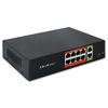 Šakotuvas „Qoltec FAST Ethernet PoE“ komutatorius 8x RJ45 PoE 2x RJ45 Uplink 120W 10/100 Mb/s
