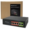 Šakotuvas „Qoltec 52289“ GREITO Ethernet PoE komutatorius | 4x RJ45 PoE | 2x RJ45 Uplink | 65 W | 10/100 Mb/s