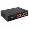 Šakotuvas „Qoltec 52289“ GREITO Ethernet PoE komutatorius | 4x RJ45 PoE | 2x RJ45 Uplink | 65 W | 10/100 Mb/s