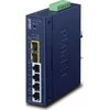 PLANET Industrial L2/L4 4 prievadų valdomas L2/L4 Gigabit Ethernet (10/100/1000) Mėlyna