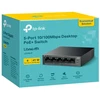 Šakotuvas TP-LINK | 5 prievadų 10/100 Mbps jungiklis su 4 prievadų PoE | LS105LP | Nevaldomas | Darbalaukis