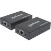 Intracom MANHATTAN 1080p HDMI per IP plėtiklio rinkinys Prailgina 1080p signalą iki 120m su jungikliu ir vienu Ethernet kabeliu IR palaikymas Juodas