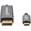 Manhattan 8K@60Hz AV signalo perdavimo sistemos USB-C į DisplayPort 1.4 adapterio laidas 3m