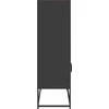 Komoda, juodos spalvos, 68x39x123 cm, plienas