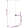 Batu skrynia Juoda 80 x 35.5 x 180 cm Apdirbta mediena