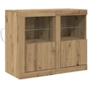LED Bufetas 2 vnt. 41 x 37 x 67 cm Apdirbta mediena