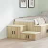 Oppbevaringsskap 2 pcs Sonoma ąžuolas 127 x 41 x 40 cm