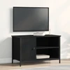 TV staliukas Televizoriaus spintelė 80 x 40 x 50 cm juoda ąžuolo