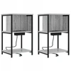 Šalia lovos spintelė 2 pcs Pilkas Sonoma 38 x 31 x 61 cm