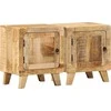 naktinė spintelė 2 vnt 40x32x46 cm medžio masyvo grubus mango