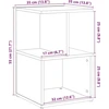 Spinta prie lovos Old Wood 35x35x55 cm Engineered Wood