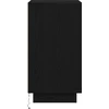 Spintelė prie lovos su LED lemputėmis Juoda 38x34x65 cm