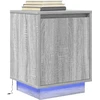 naktinė spintelė su LED lemputėmis Pilka Sonoma 38x34x50 cm
