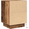 Spintelė prie lovos su LED lemputėmis Old Wood 38x34x50 cm