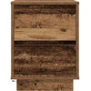 Spintelė prie lovos su LED lemputėmis Old Wood 38x34x50 cm