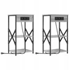Šalia lovos spintelė 2 pcs Pilkas Sonoma 41 x 31 x 76 cm