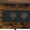 Šalia lovos spintelė 2 pcs Rūkyta ąžuolas 41 x 31 x 51 cm
