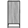 Šoninė spintelė, pilka ąžuolo, 92x35x76cm, apdirbta mediena