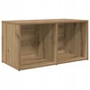 TV staliukas TV spintelių komplektas 72 x 35 x 37 cm Ruda Apdirbta mediena