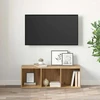 TV staliukas TV spintelių komplektas 72 x 35 x 37 cm Ruda Apdirbta mediena