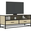 TV staliukas Televizoriaus spintelė, ąžuolo, 100x34,5x40cm, mediena/metalas