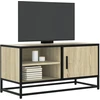 TV staliukas Televizoriaus spintelė, ąžuolo, 80x34,5x40cm, mediena/metalas