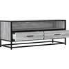 TV staliukas Televizoriaus spintelė, pilka, 100x34,5x40cm, mediena/metalas