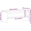 TV staliukas televizoriaus spintelė Old Wood 100x40x40 cm Engineered Wood