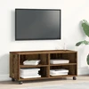 TV staliukas Televizoriaus spintelė 90 x 35 x 40.5 cm Ruda Apdirbta mediena