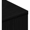 TV staliukas TV spintelė su ratukais, juodas ąžuolas, 102x34,5x43cm, mediena
