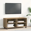 TV staliukas Televizoriaus spintelė 90 x 35 x 40.5 cm Ruda Apdirbta mediena