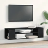 TV staliukas Televizoriaus spintelė 100 x 30 x 26,5 cm Juodas ąžuolas
