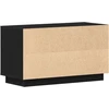 TV staliukas Televizoriaus spintelė 80 x 35 x 45 cm juoda ąžuolo