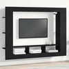 TV staliukas Televizoriaus spintelė juoda ąžuolo 152 x 22 x 113 cm