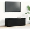 TV staliukas Televizoriaus spintelė 80x34x30 cm Juodas ąžuolas