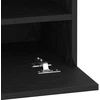 TV staliukas TV spintelių komplektas 40 x 30 x 60,5 cm Juoda