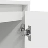 TV staliukas TV spintelė su LED lemputėmis, balta, 100x41x50 cm
