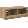 TV staliukas TV sieninė spintelė 80 x 35 x 31 cm Amatininkų ąžuolas